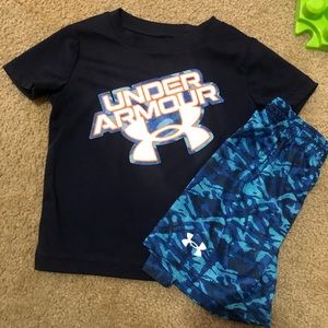 2t under armour short set
